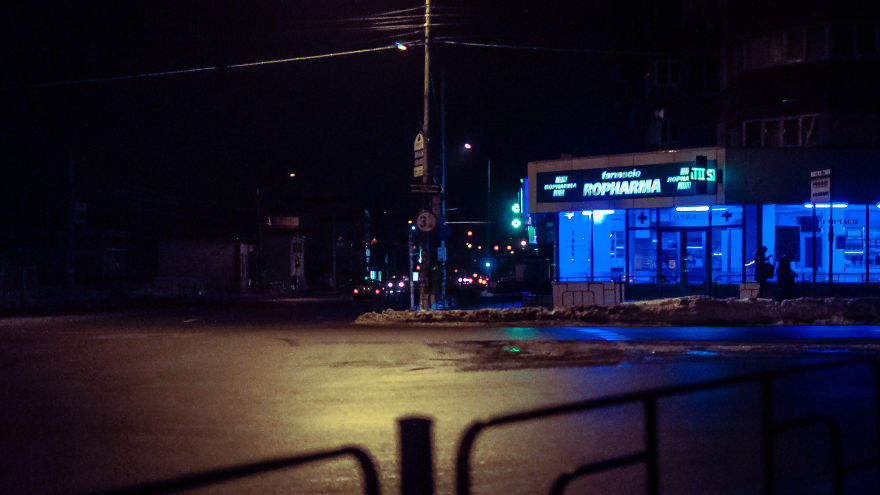My Hometown Looks Incredible Eerie During Winter Nights My Hometown Looks Incredible Eerie During Winter Nights