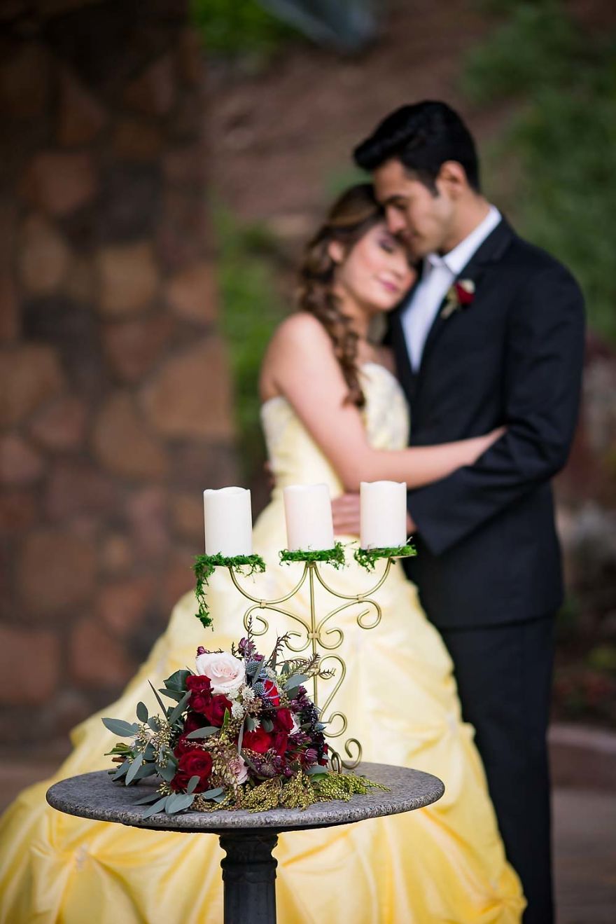 I Had A Beauty And The Beast Wedding Inspiration Photo Shoot!