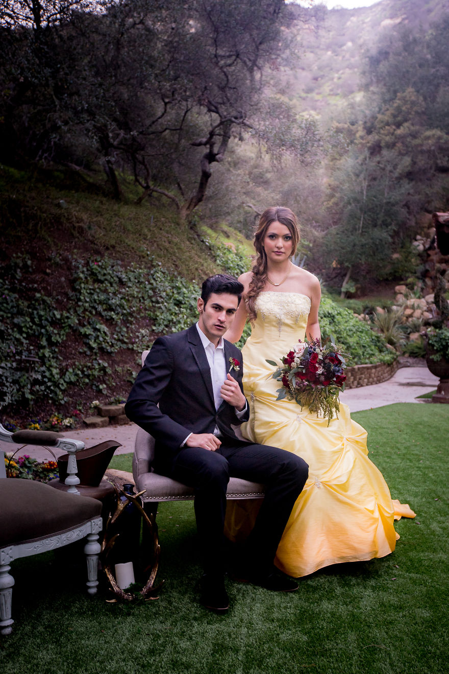 I Had A Beauty And The Beast Wedding Inspiration Photo Shoot!