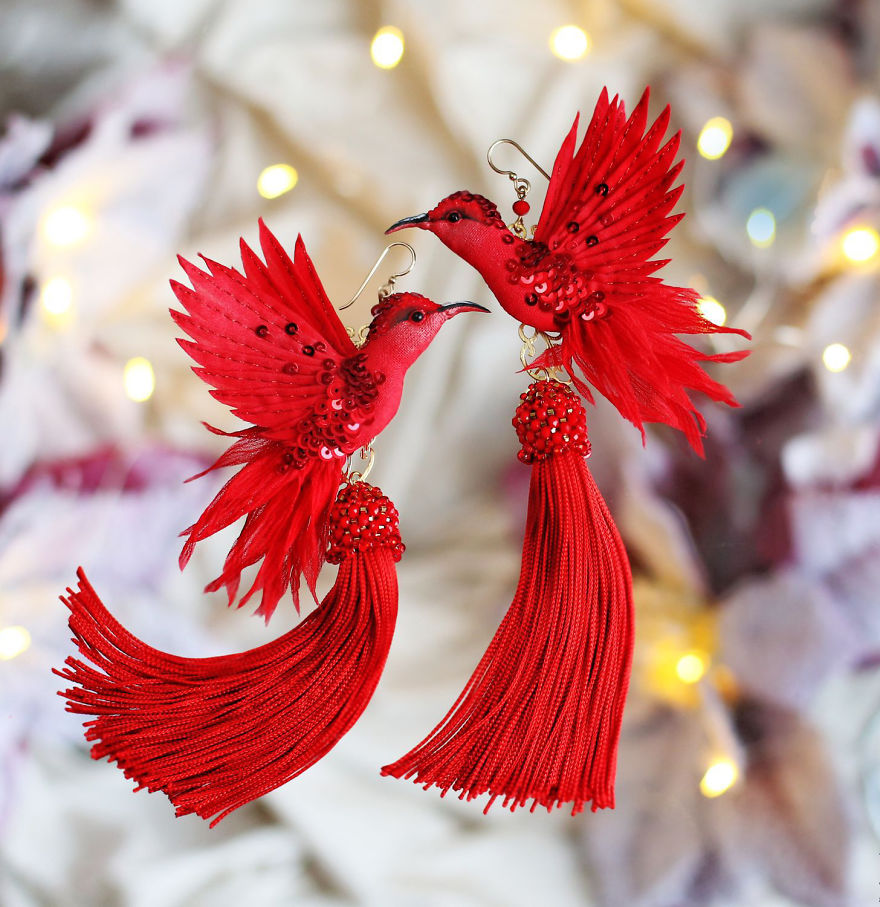 Birds Of Paradise By Russian Artist Julia Gorina