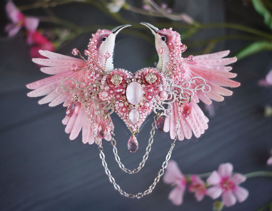 Birds Of Paradise By Russian Artist Julia Gorina