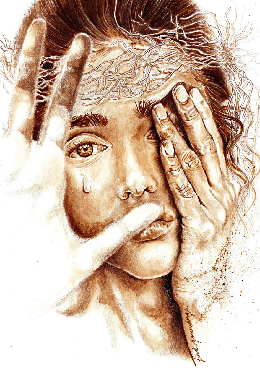 Painting Emotions With Coffee