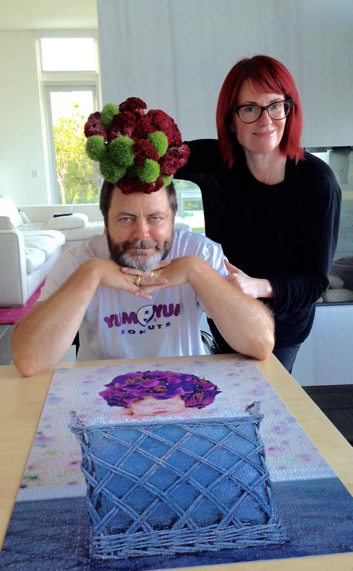 Nick-offerman-megan-mullally-puzzles