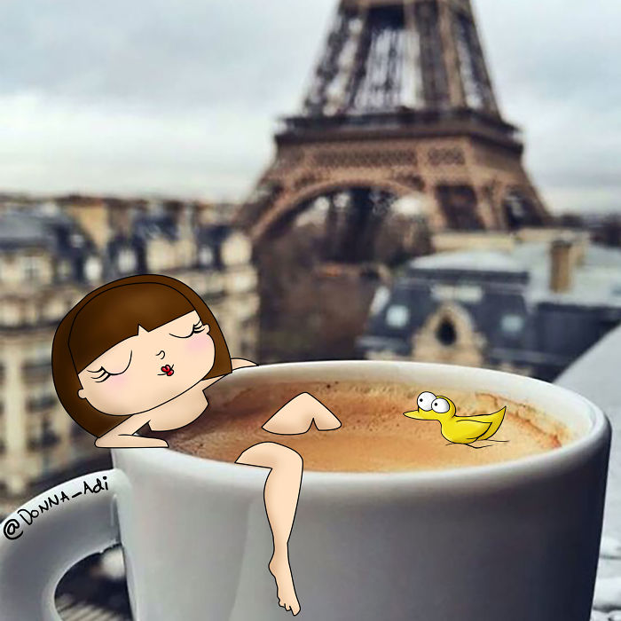 I Draw Fun Illustrations On Photos That Inspire Me