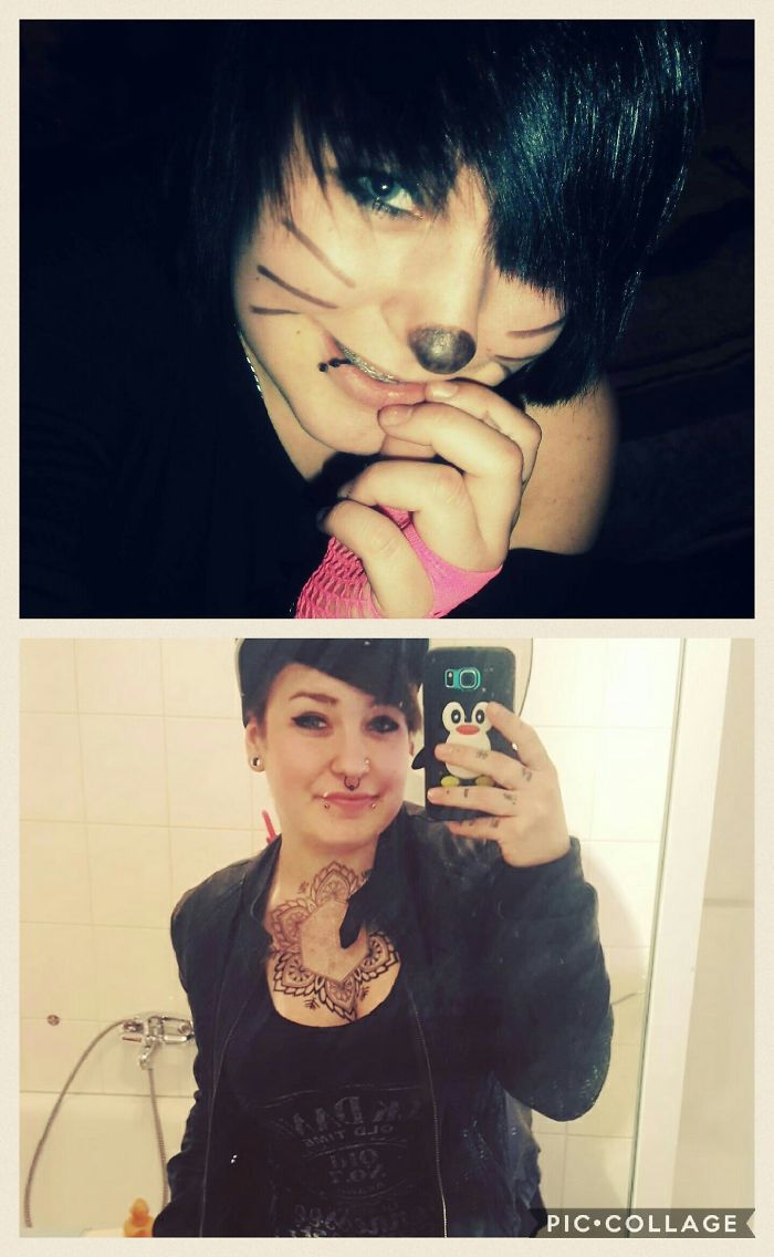 I Thought That Cat Face Was So Cut...still Listening To Alternative Metal And Stuff And I'm Still Punk...but I Think I've Grown Into Myself...