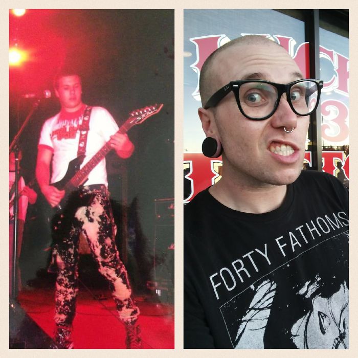 16 Year Old Punk Rocker, To 30 Year Old Tattoo Artist..still Like Punk But Can't Grow The Mohawk.