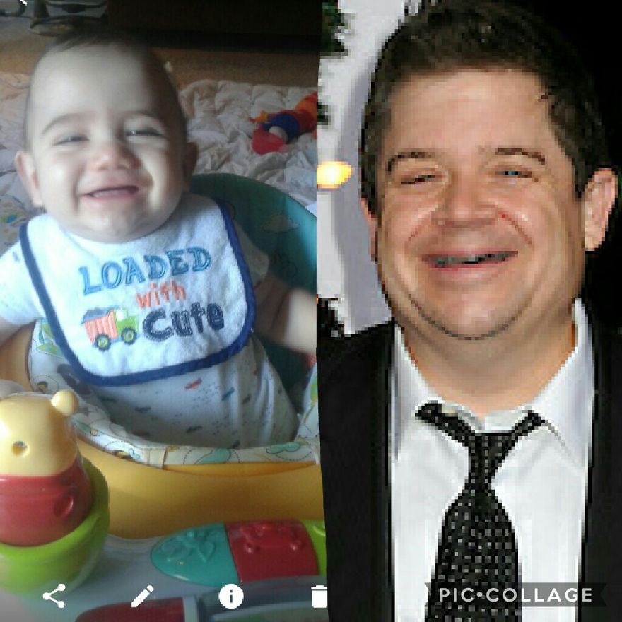 6months Old And The Resemblance Is Scary Lol.