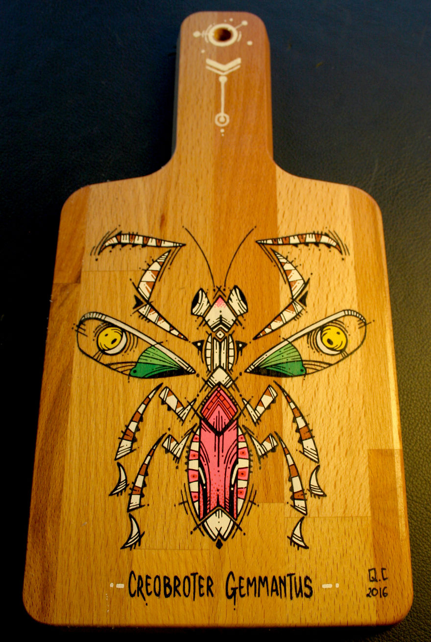 I Paint Insects On Cutting Boards