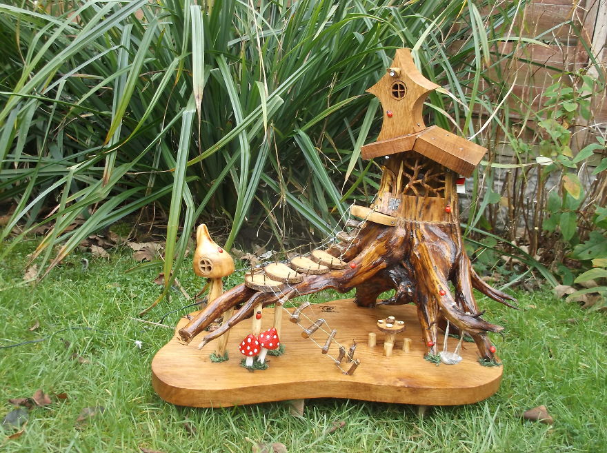 I Keep Finding Nice Pieces Of Wood In The Park, So I Decided To Recycle Them For Something Magical I Keep Finding Nice Pieces Of Wood In The Park, So I Decided To Recycle Them For Something Magical