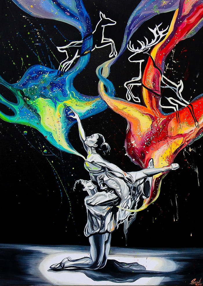 I Portray The Feeling Of Ballet Dance In My Paintings To Show How Important Passion Is