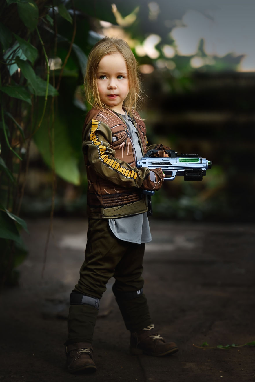 I Photograph My Daughter As Jyn Erso From Rogue One, Star Wars