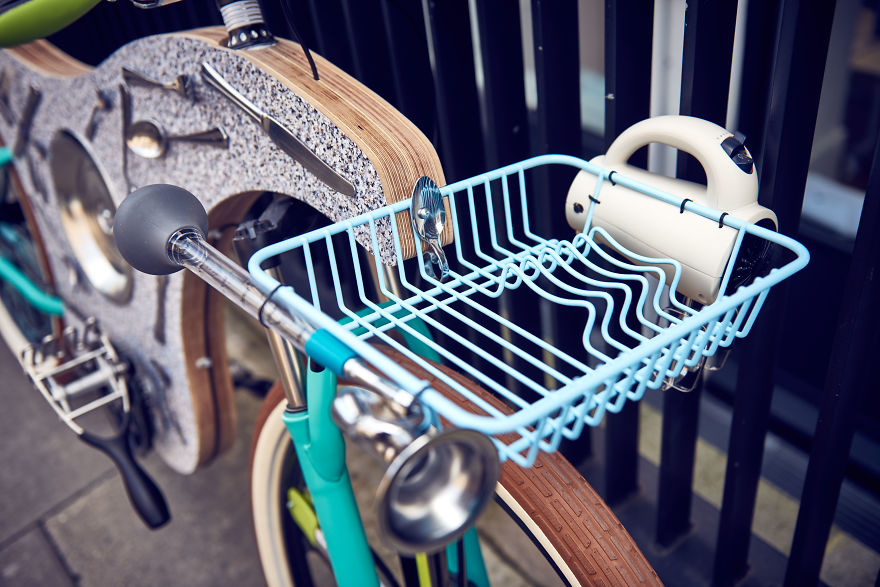 74 Kitchen Utensils Were Used To Construct This Bike