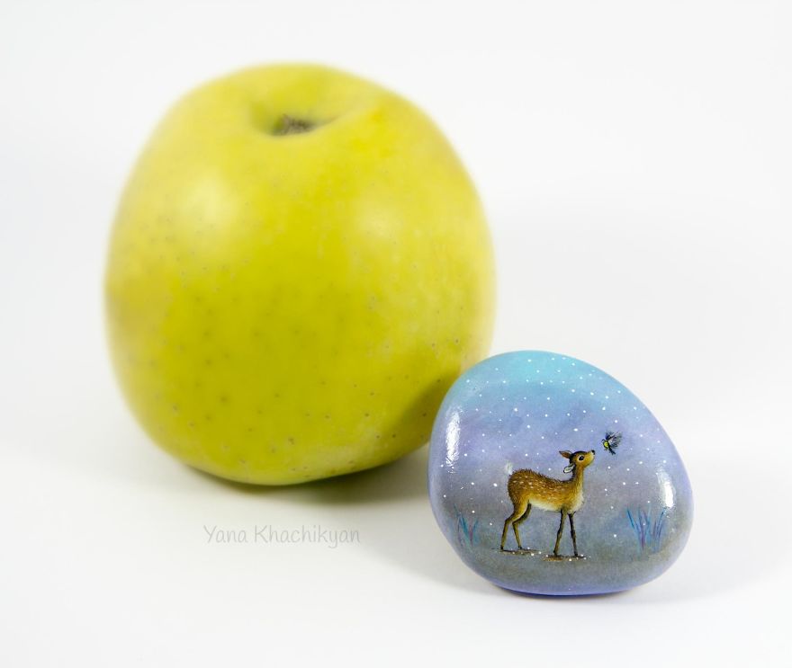 Oil Paintings On Stones