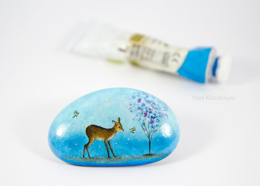 Oil Paintings On Stones