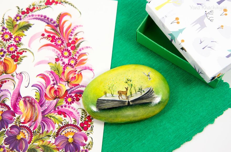 Oil Paintings On Stones