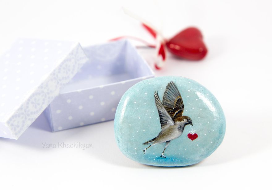 Oil Paintings On Stones