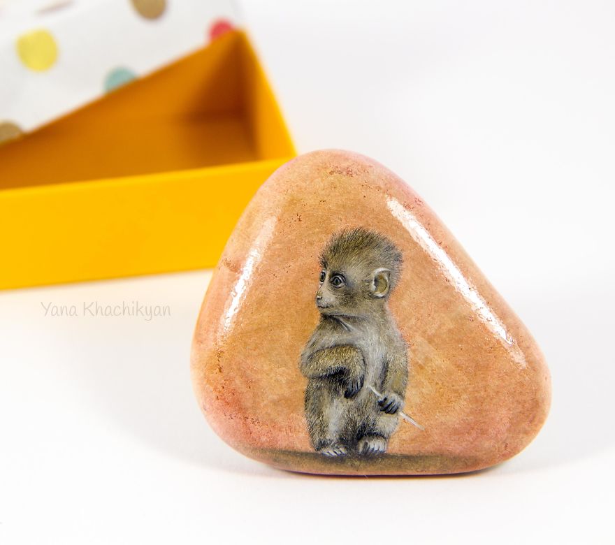 Oil Paintings On Stones