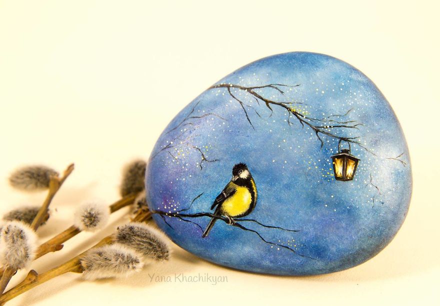 Oil Paintings On Stones