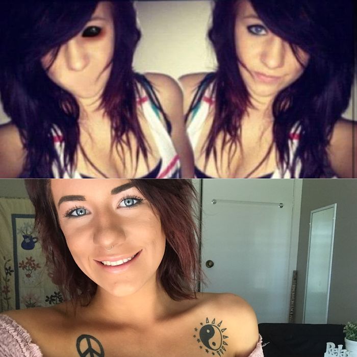 7 Years Ago And Now. Not So Heavy On The Eyeliner These Days But Still Rage To Three Days Grace