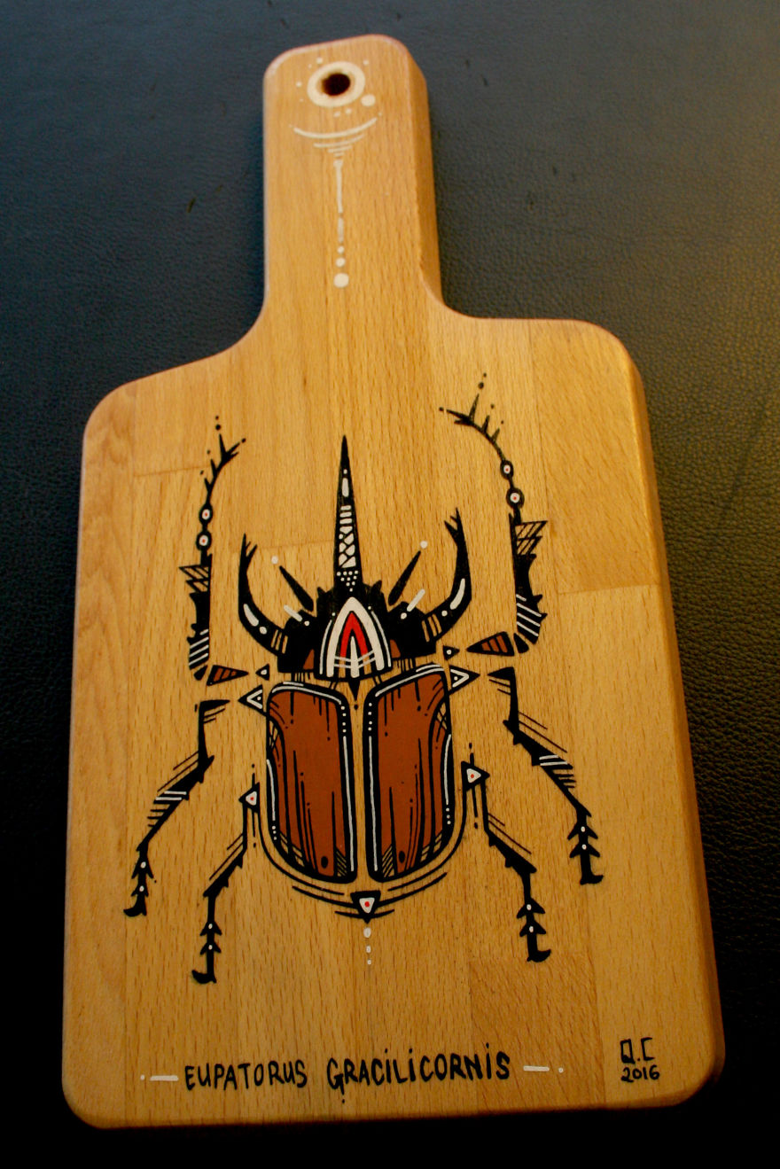 I Paint Insects On Cutting Boards