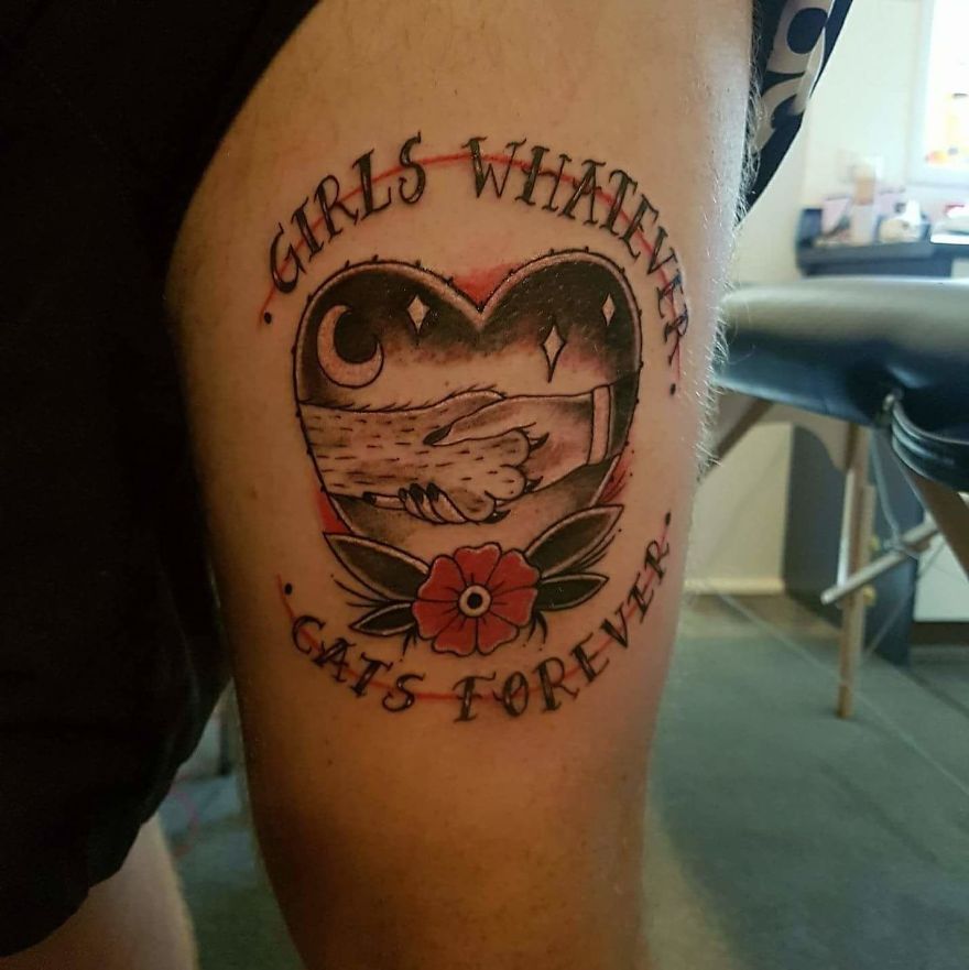 Man Gets Cat Tattoo After Bad Break Up