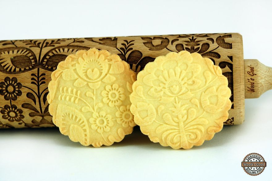 Engraved And Embossed Rolling Pins With Any Pattern