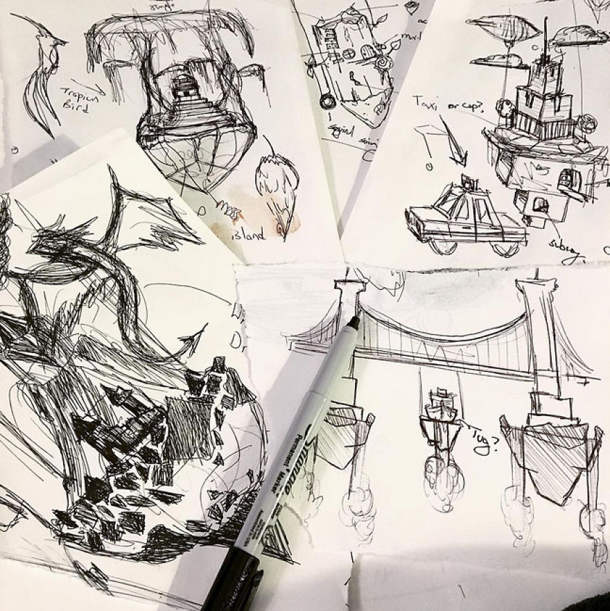 I Designed Themed Floating Islands