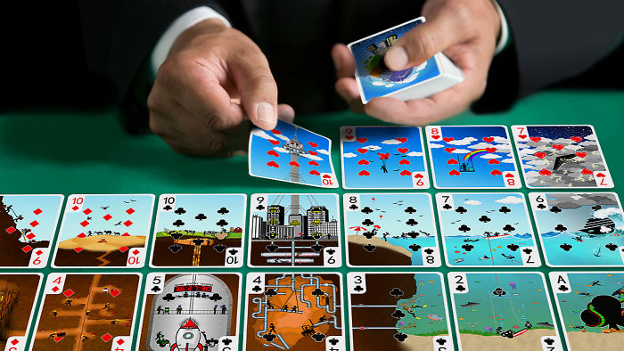 I Made A Deck Of Cards Where Each Individual Picture Connects To Make A Giant Puzzle!