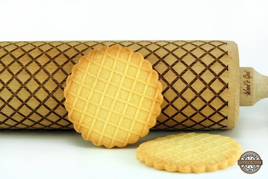 Engraved And Embossed Rolling Pins With Any Pattern