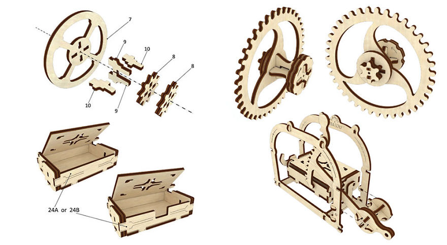 This New Wooden Mechanical Puzzle Will Inspire Your Engineering Mind