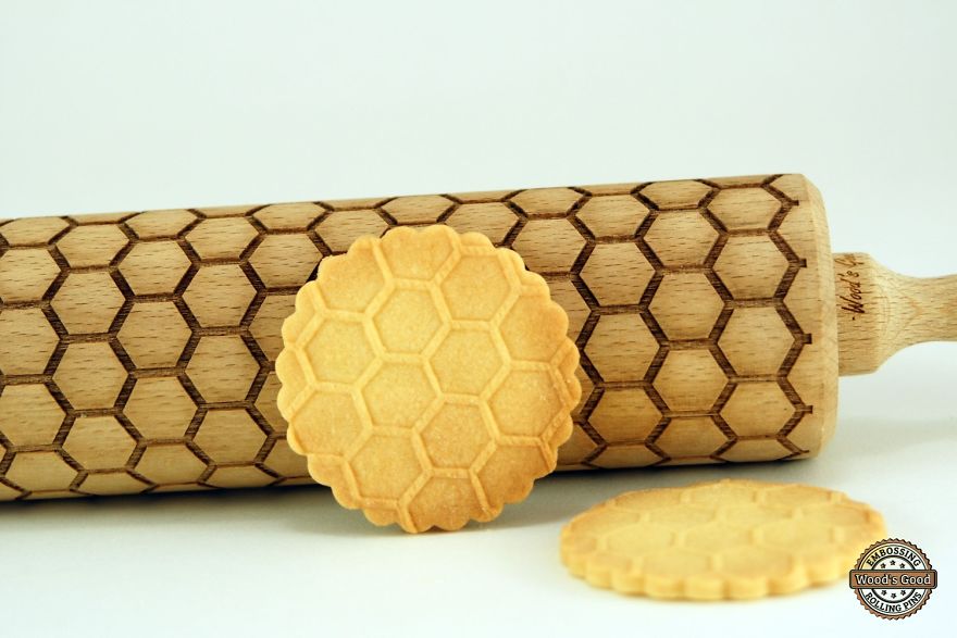 Engraved And Embossed Rolling Pins With Any Pattern
