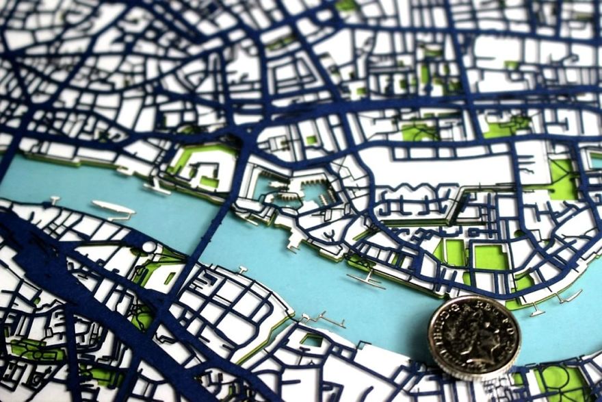 How I Went From Being A Corporate Middle Manager To Cutting Intricate Papercut Street Maps