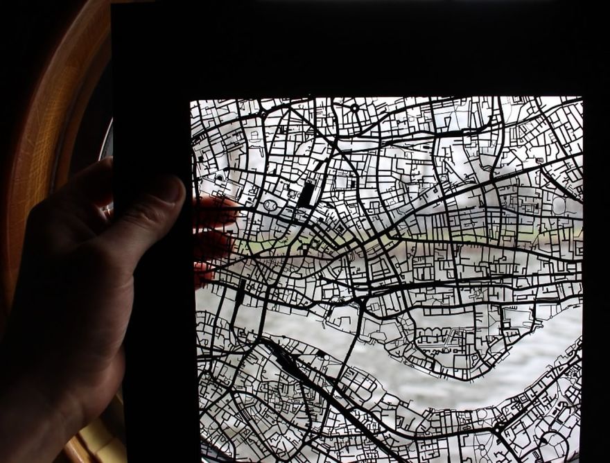 How I Went From Being A Corporate Middle Manager To Cutting Intricate Papercut Street Maps