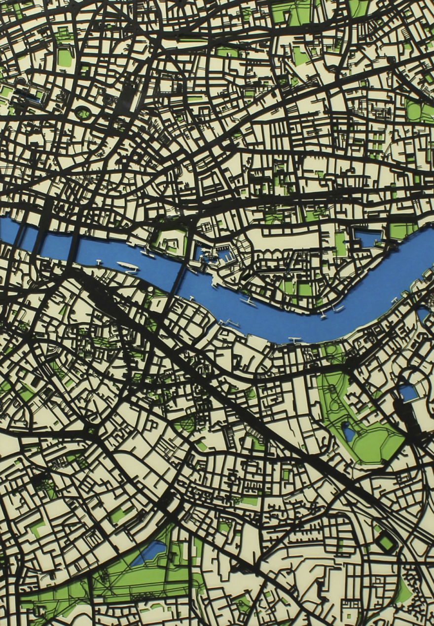 How I Went From Being A Corporate Middle Manager To Cutting Intricate Papercut Street Maps