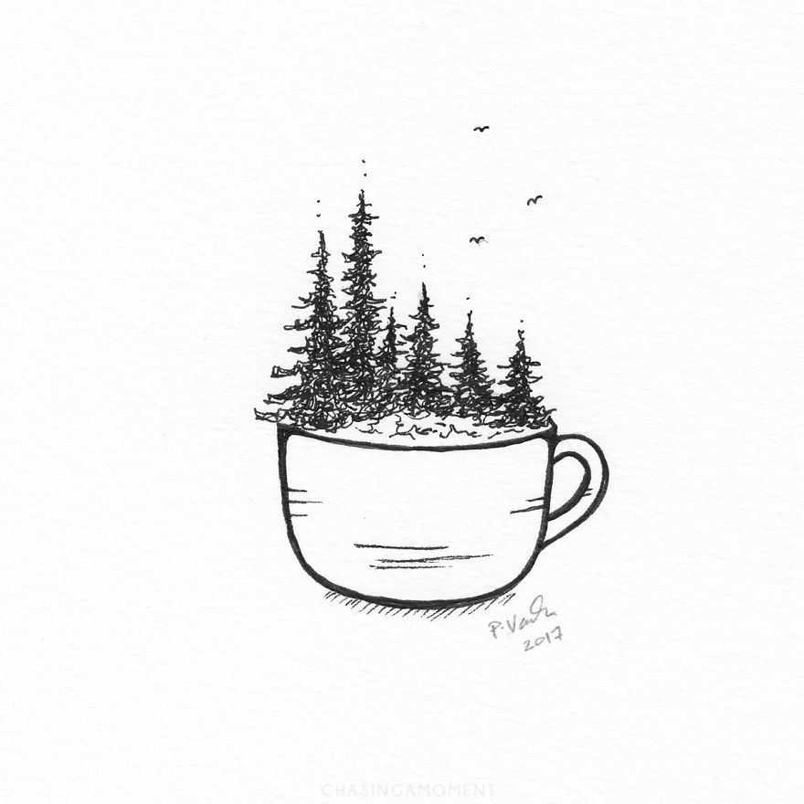 I Create Illustrations Inspired By Coffee And Nature