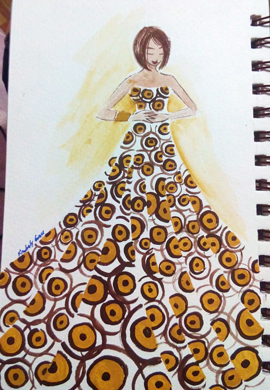 No. 19 – Bronze And Golden Brown Circles