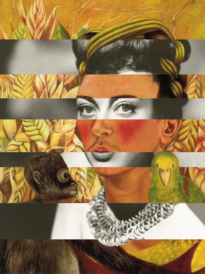 Frida Kahlo's Self Portrait With Parrot And Joan Crawford