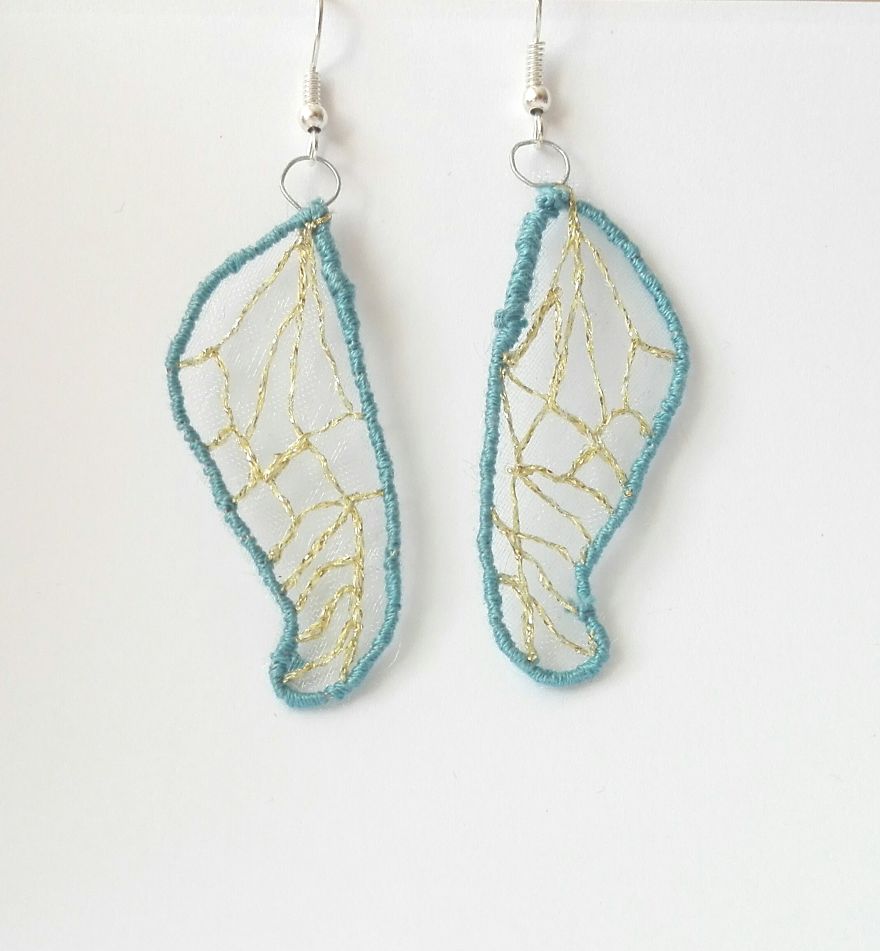 Beetle Wings Earrings