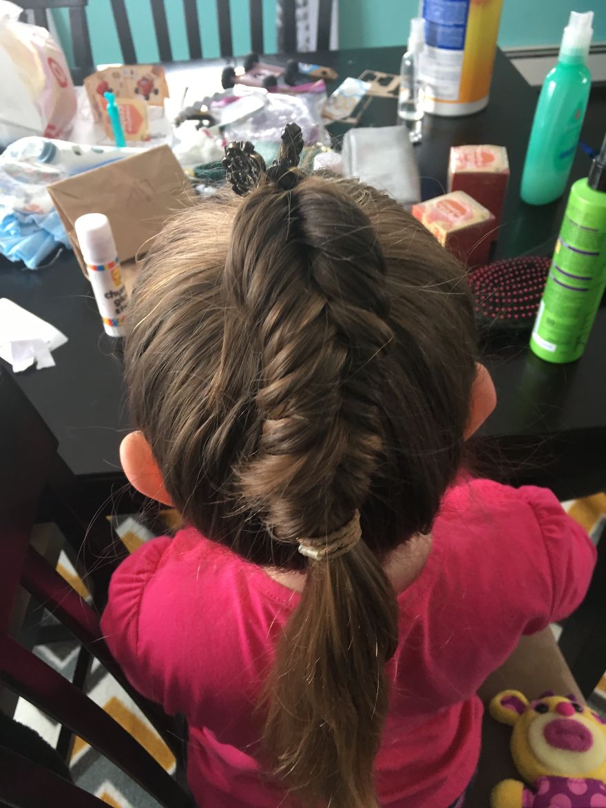 I Give My Daughter Pinterest Hairstyles Every Morning Before School (continued #2)