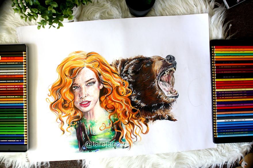 Merida And Queen Elinor From "Brave"