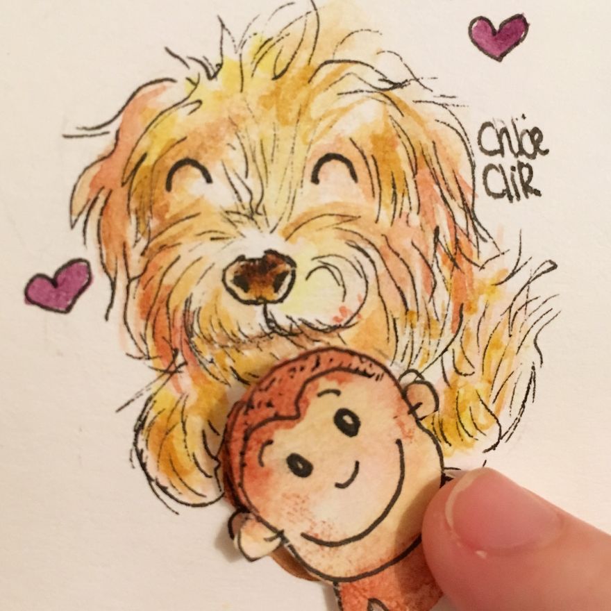 I Create Miniature Pet Portraits