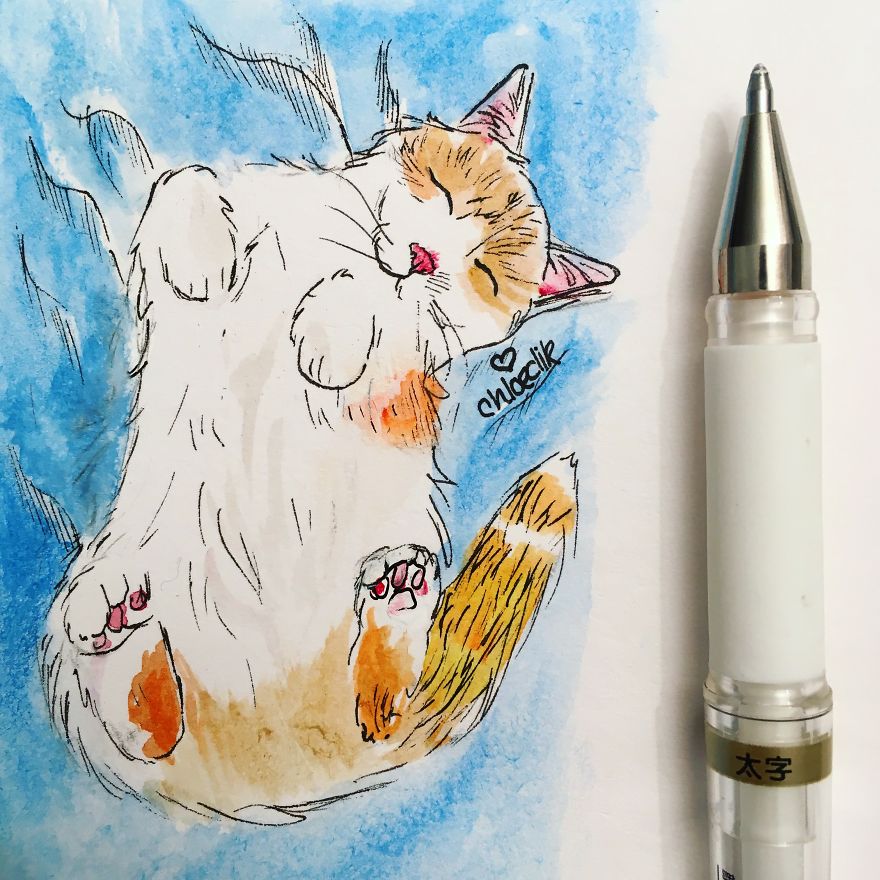 I Create Miniature Pet Portraits