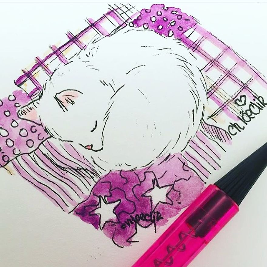 I Create Miniature Pet Portraits