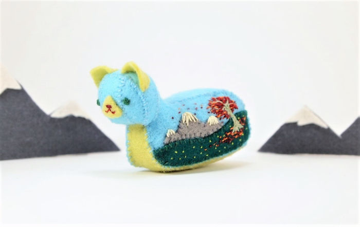 I Create One-of-a-kind Animals Out Of Wool Felt