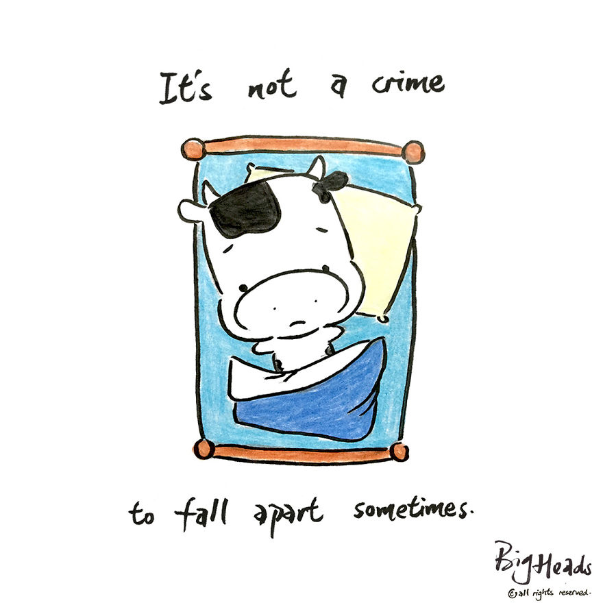 I Drew Cartoons Inspired By My Experience Dealing With Emotions And Stress Issues