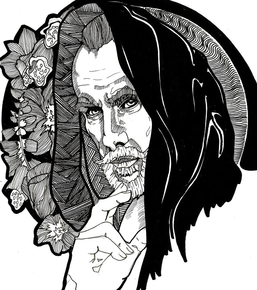 I Enjoy Creating Art Using Black Pens