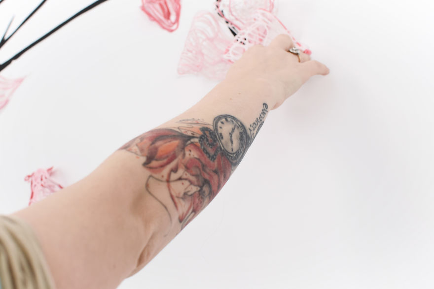 I Create 3D Magnolia Flowers On Walls Using Industrial Silicone