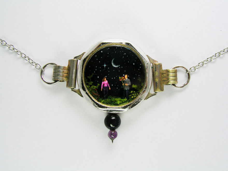 I Make Entire Miniature Worlds Inside Pieces Of Jewelry