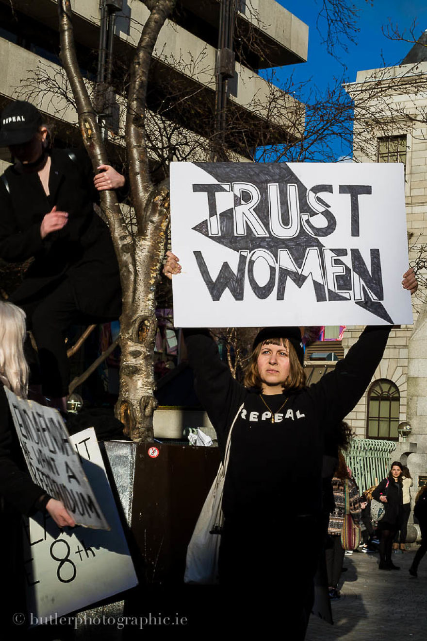 On International Women's Day 2017, We Photographed The "Strike 4 Repeal" March In Dublin