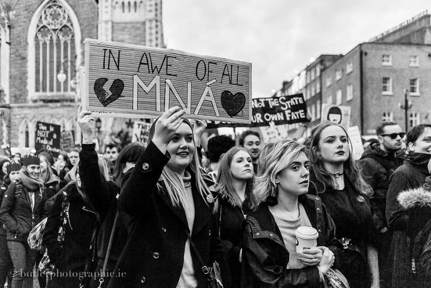 On International Women's Day 2017, We Photographed The "Strike 4 Repeal" March In Dublin